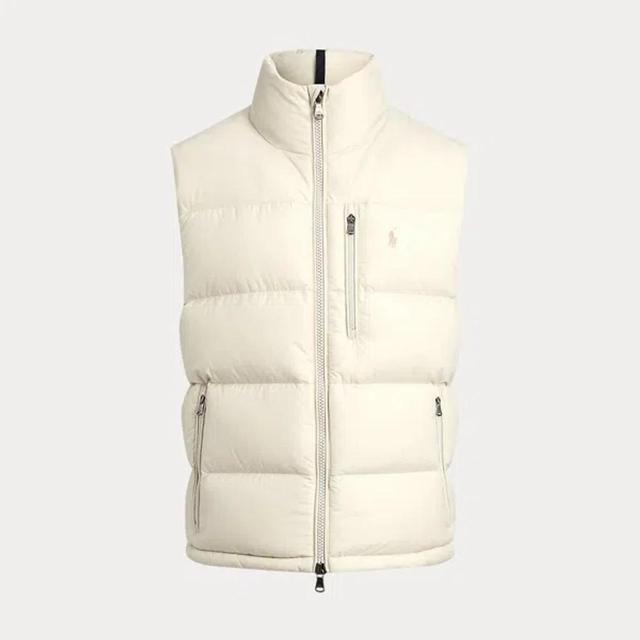 The Gorham Down Gilet In Beige Product Image