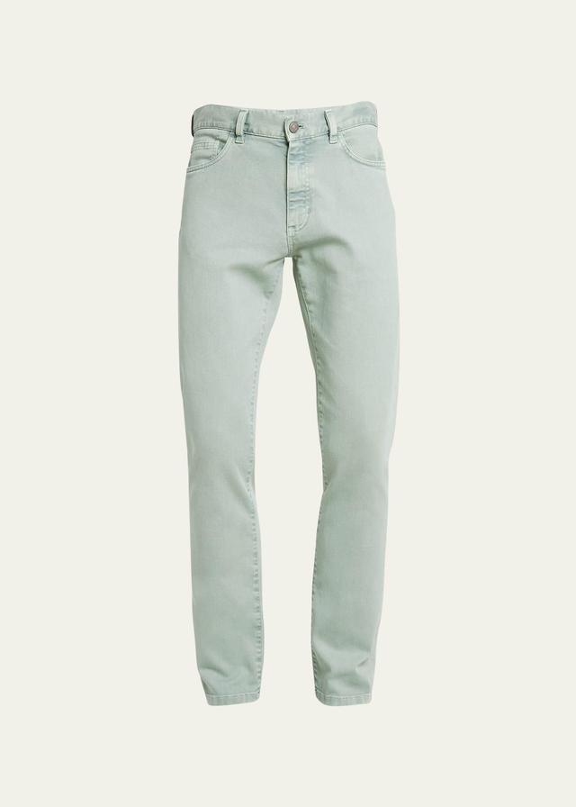 Mens Cotton-Stretch Slim 5-Pocket Pants Product Image