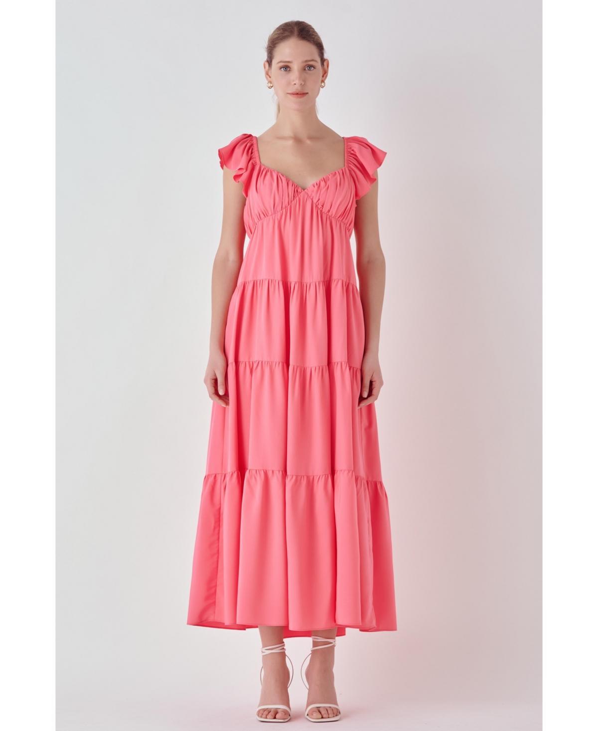 endless rose Womens Back Bow Tie Maxi Dress Product Image