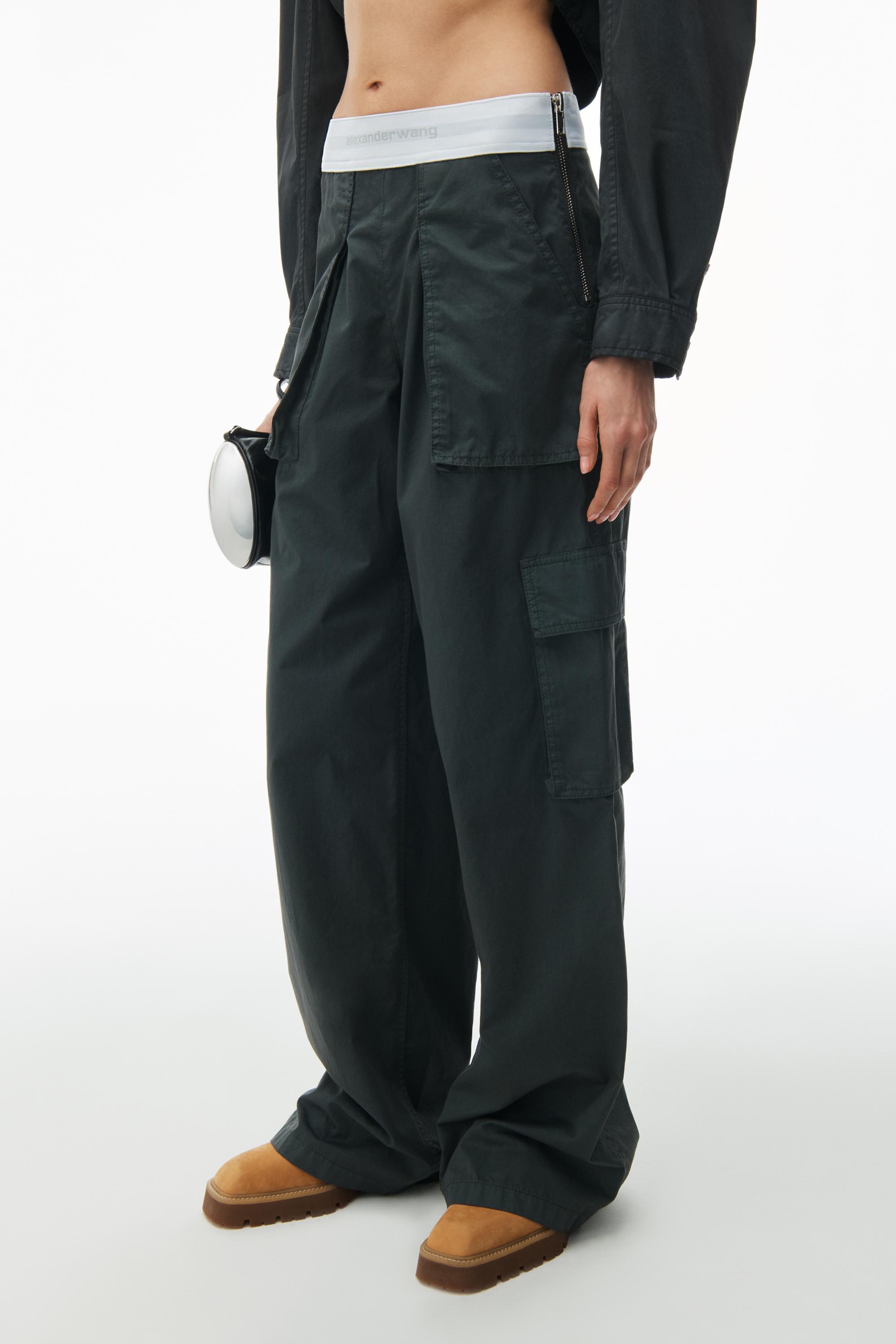 Mid-rise Cargo Rave Pants In Cotton Twill Product Image