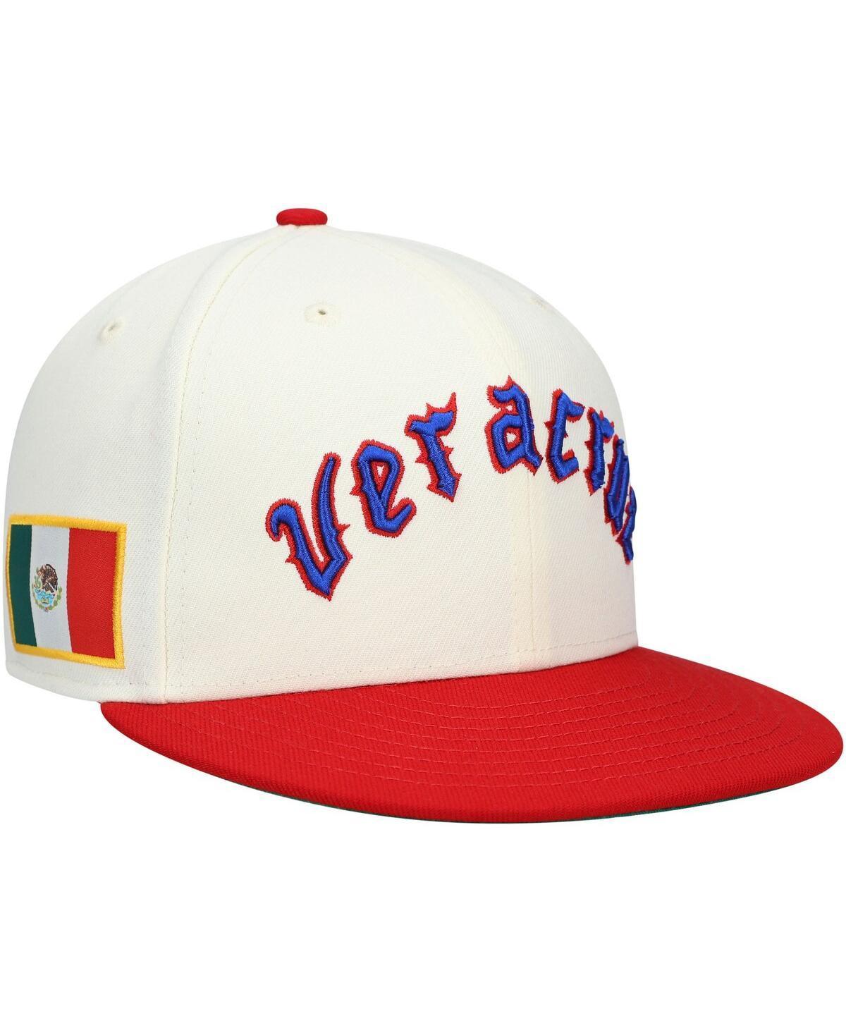 Mens Rings & Crwns Cream Azules de Veracruz Team Fitted Hat - Cream Product Image