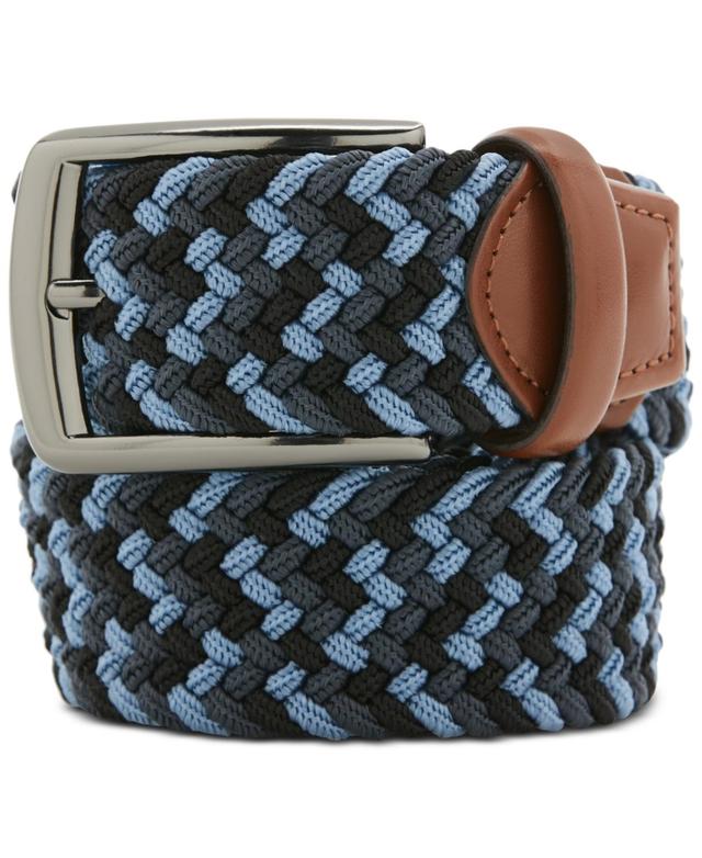 Perry Ellis Portfolio Mens Happy Blue Stretch Woven Belt Product Image