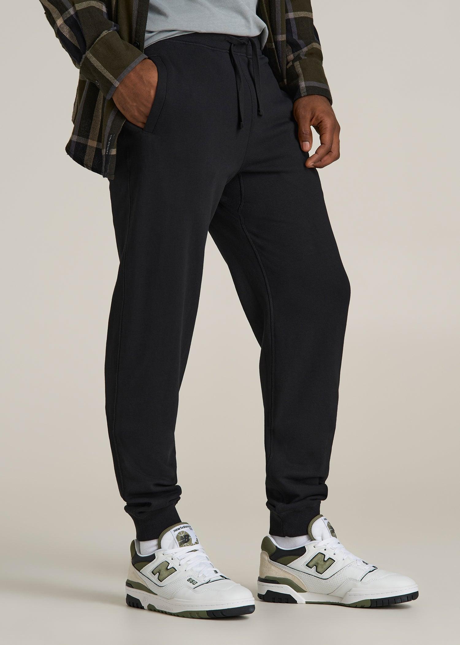 Wearever 2.0 French Terry Joggers for Tall Men in Black Male Product Image