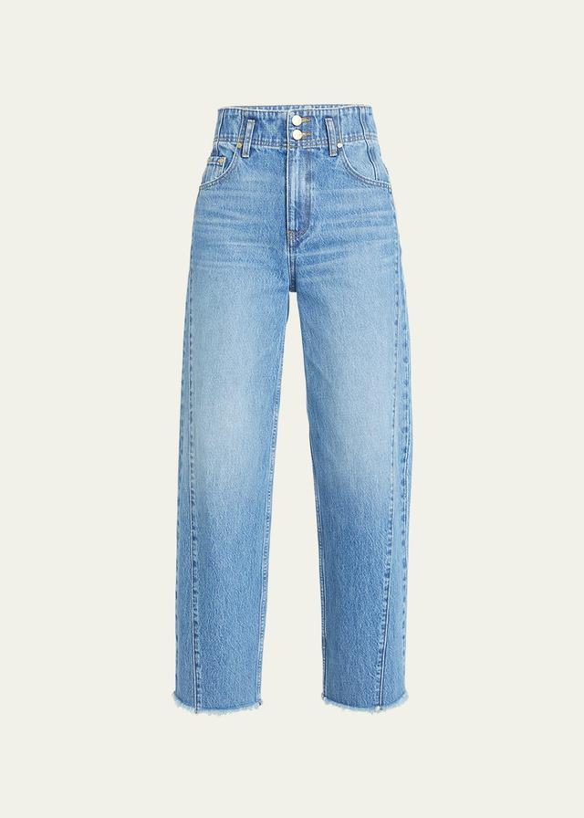 Ulla Johnson The Thea Raw Hem Wide Leg Nonstretch Jeans Product Image