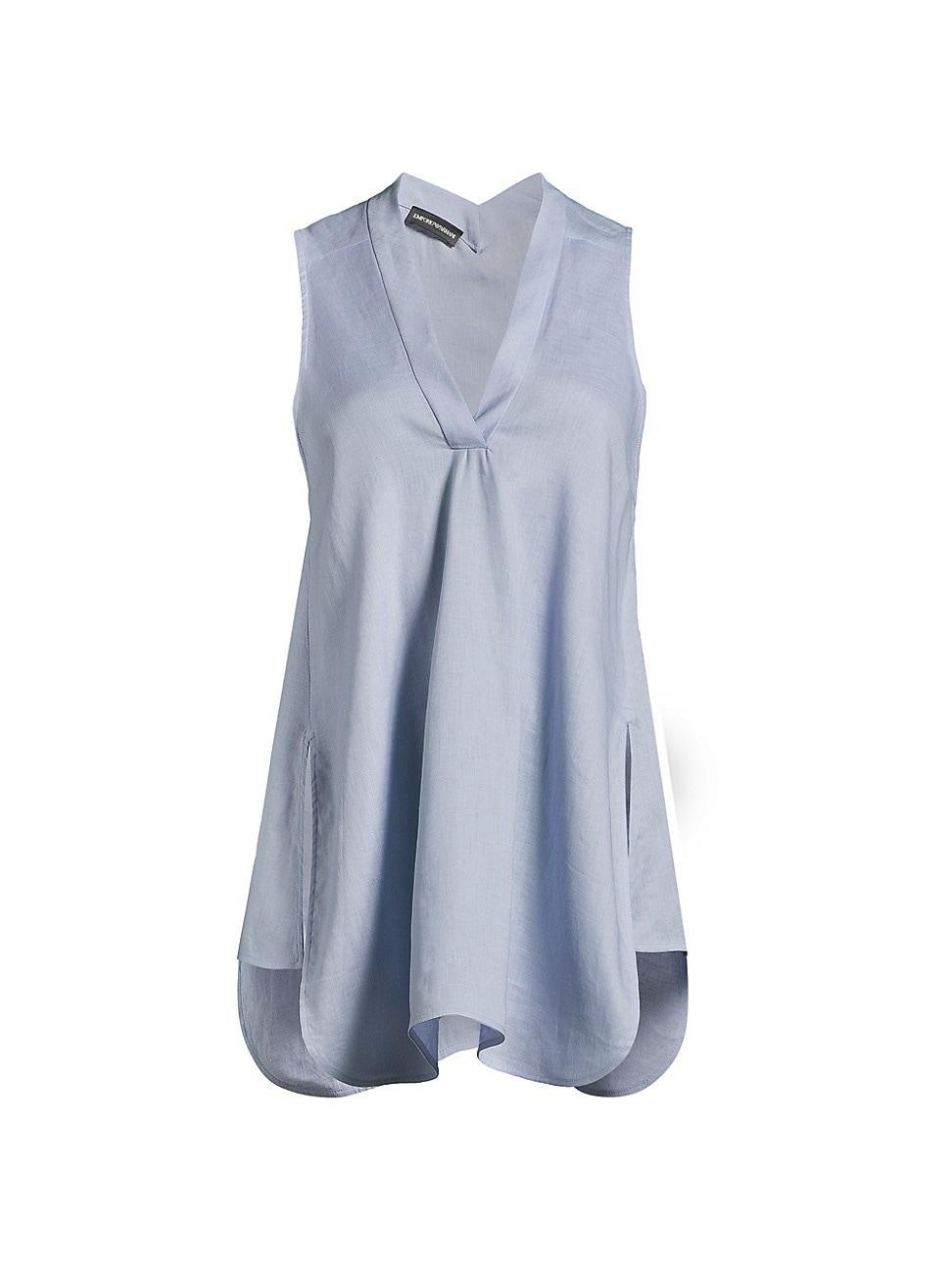 Womens Sleeveless Linen Blouse product image