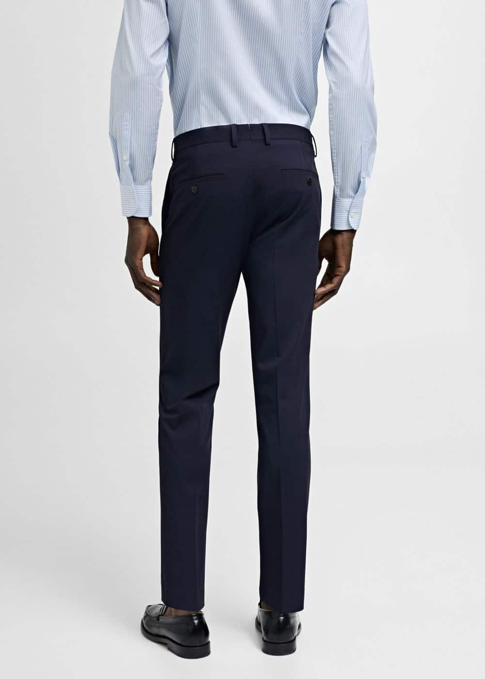 MANGO MAN - Stretch fabric super slim-fit suit pants dark navyMen Product Image