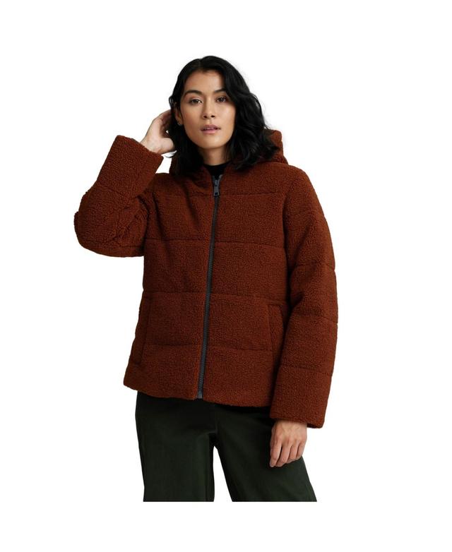 Womens NVLT Hooded Berber Puffer Jacket Product Image