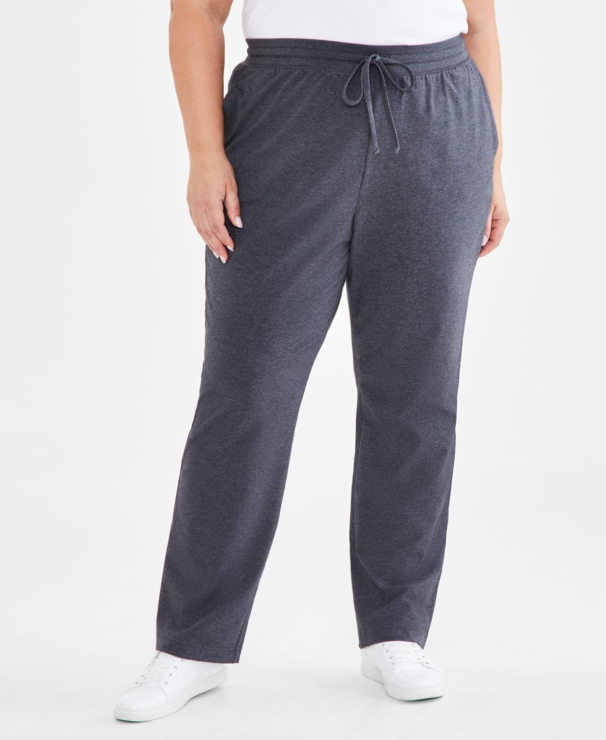 Style & Co Plus Size Knit Pull-On Pants, Created for Macys Product Image