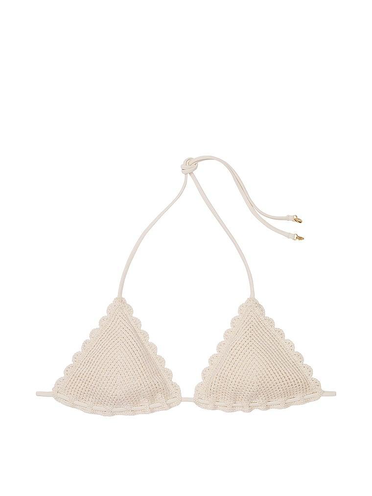 Crochet Triangle Bikini Top Product Image