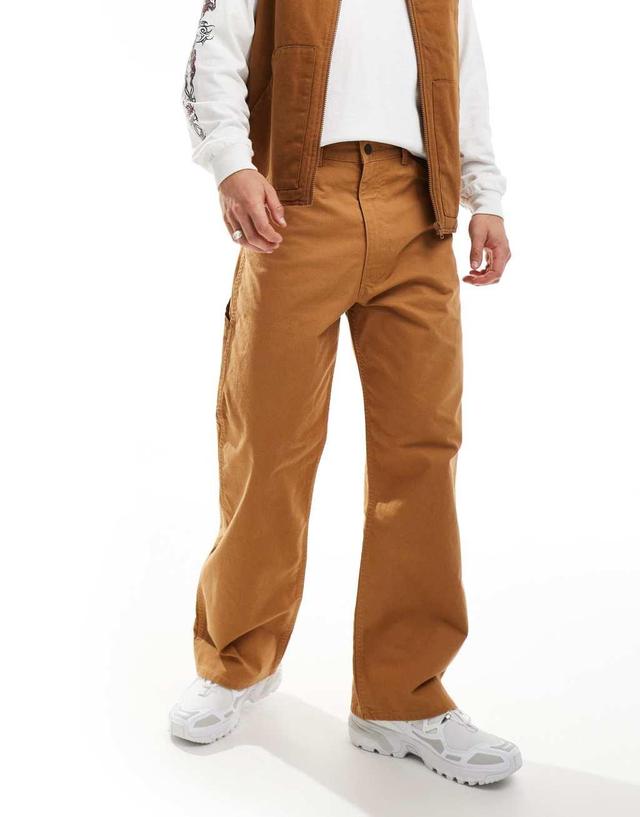 Levi's Skateboarding crop straight carpenter pants in tan Product Image