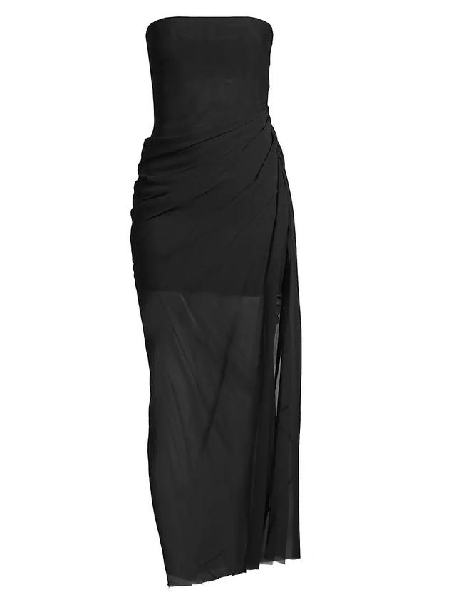 Aida Draped Strapless Maxi Dress Product Image