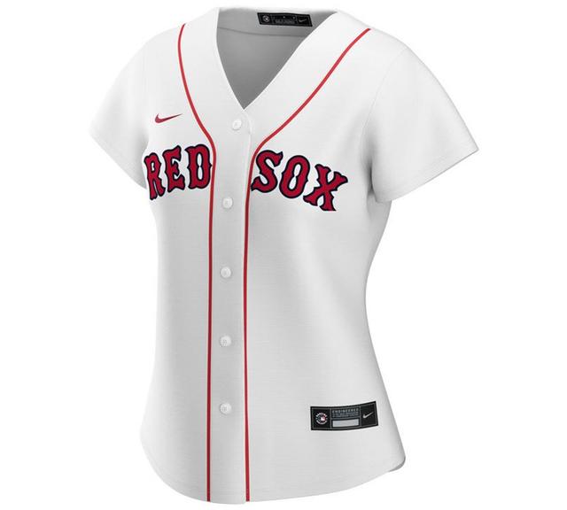 Nike Womens Boston Red Sox Official Replica Jersey - White Product Image