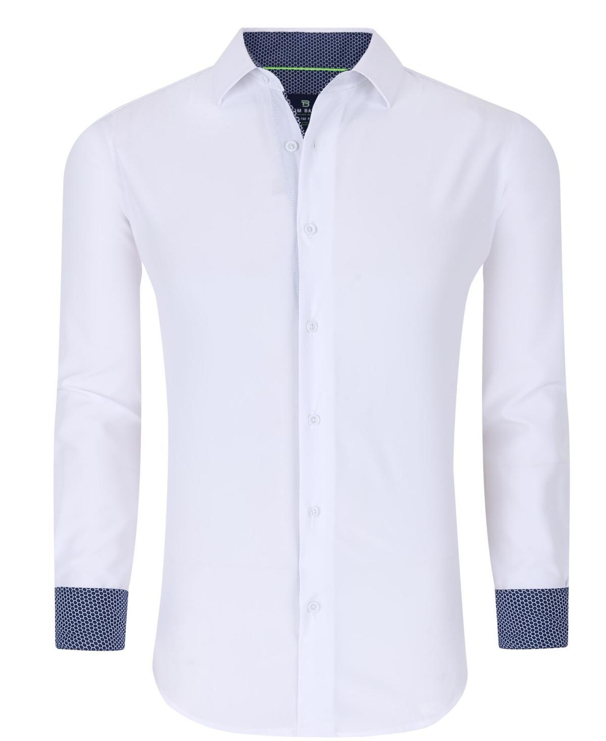 Tom Baine Mens Slim Fit Button Down Shirt - Sky Blue Product Image