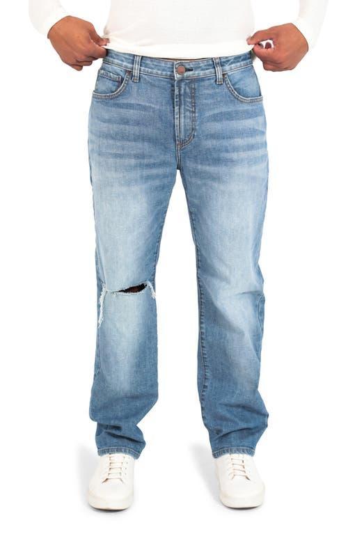 Monfrre Jayden Ripped Straight Leg Jeans Product Image