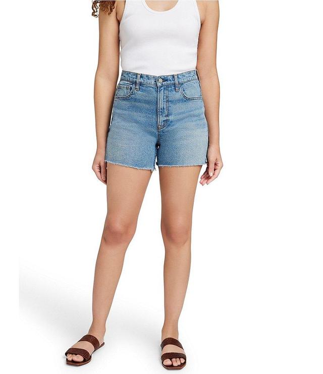 Faherty High Rise Vintage Frayed Hem Cut Off Denim Shorts Product Image