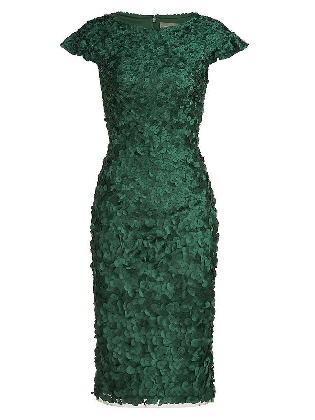 Womens Bead-Embellished Petal Dress Product Image