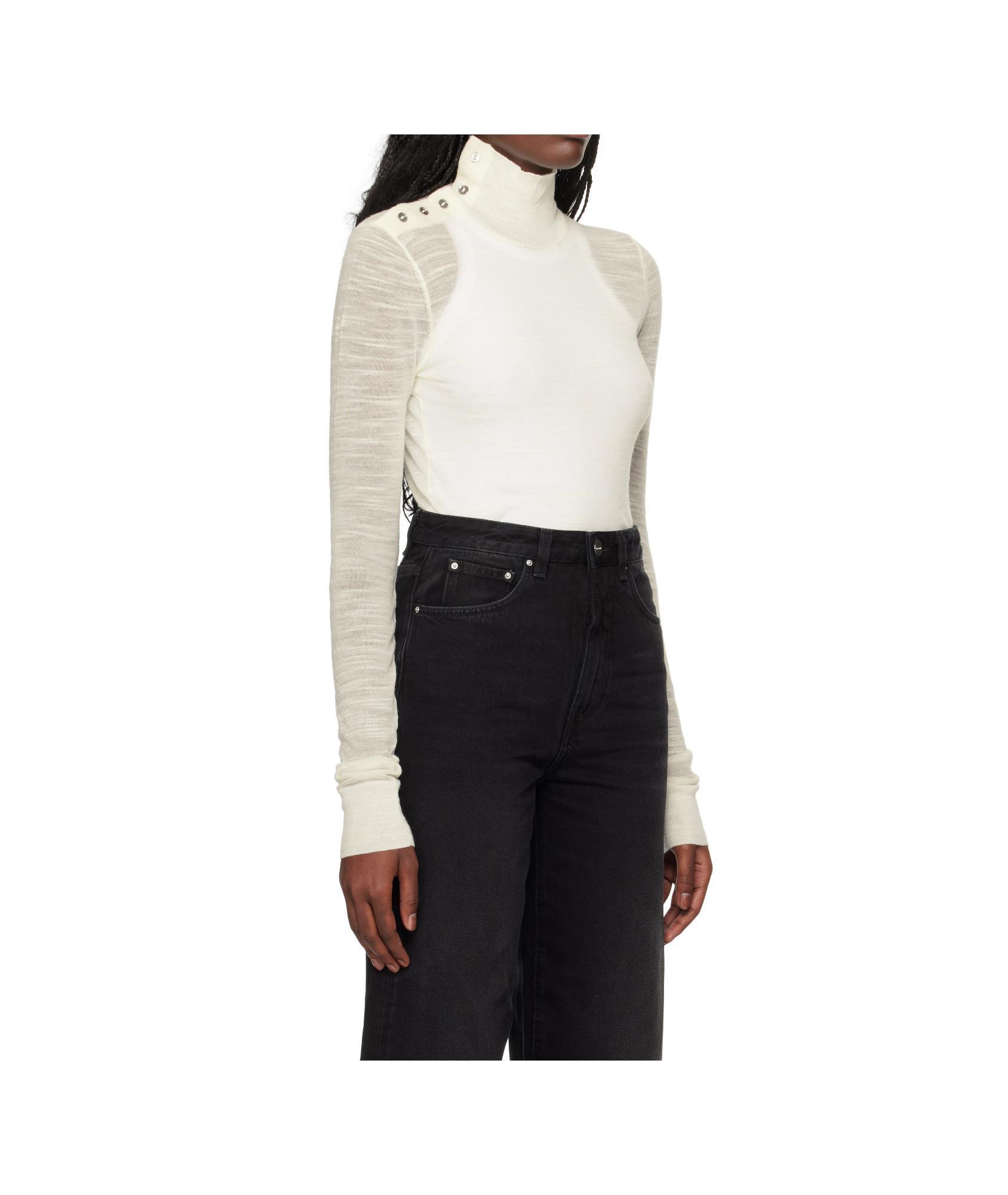 TOTÊME High-neck Sweater In Black Product Image