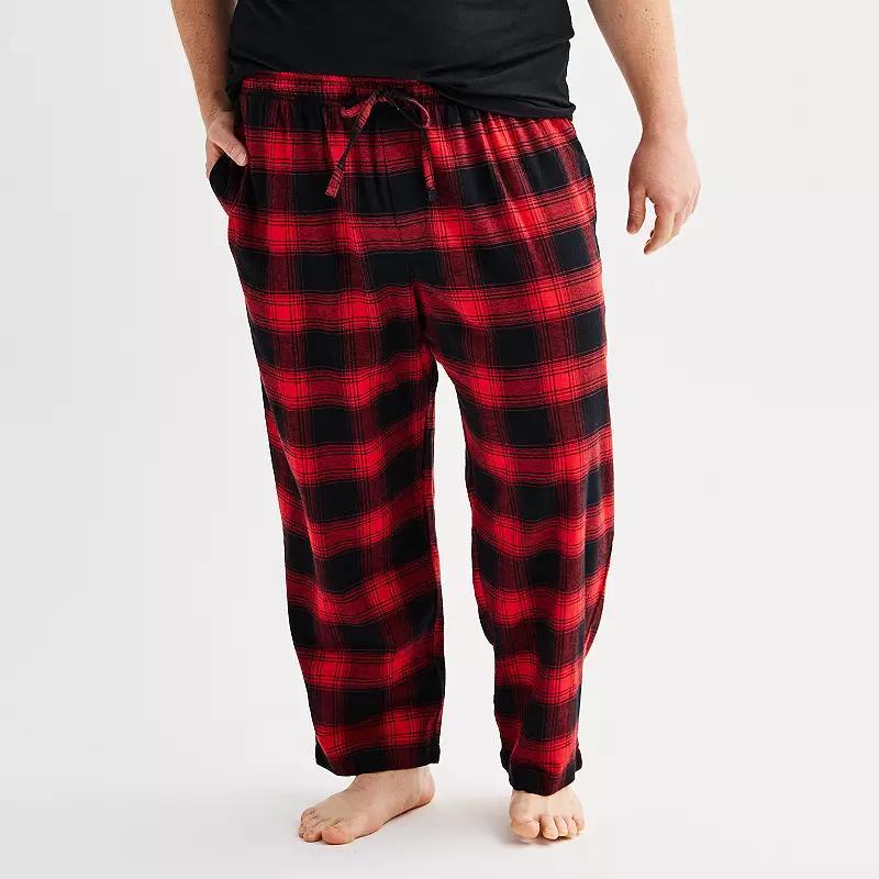 Big & Tall Sonoma Goods For Life Flannel Drawstring Pajama Pants, Mens Product Image