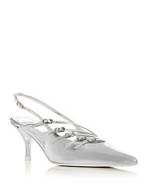 Jeffrey Campbell Lash Pointed Toe Kitten Heel Sandal Product Image