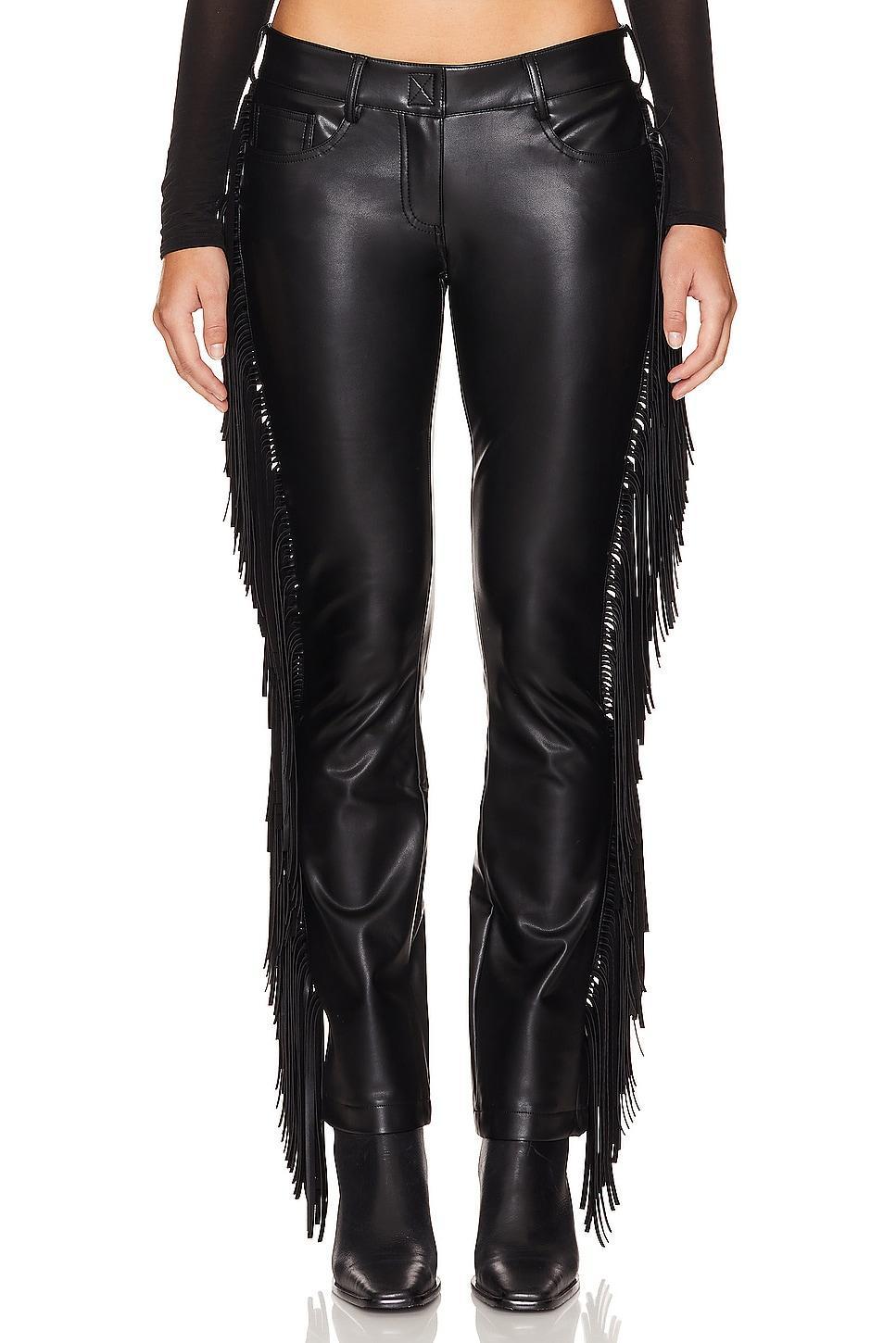 Fringe Boot Leg Jean Norma Kamali Product Image