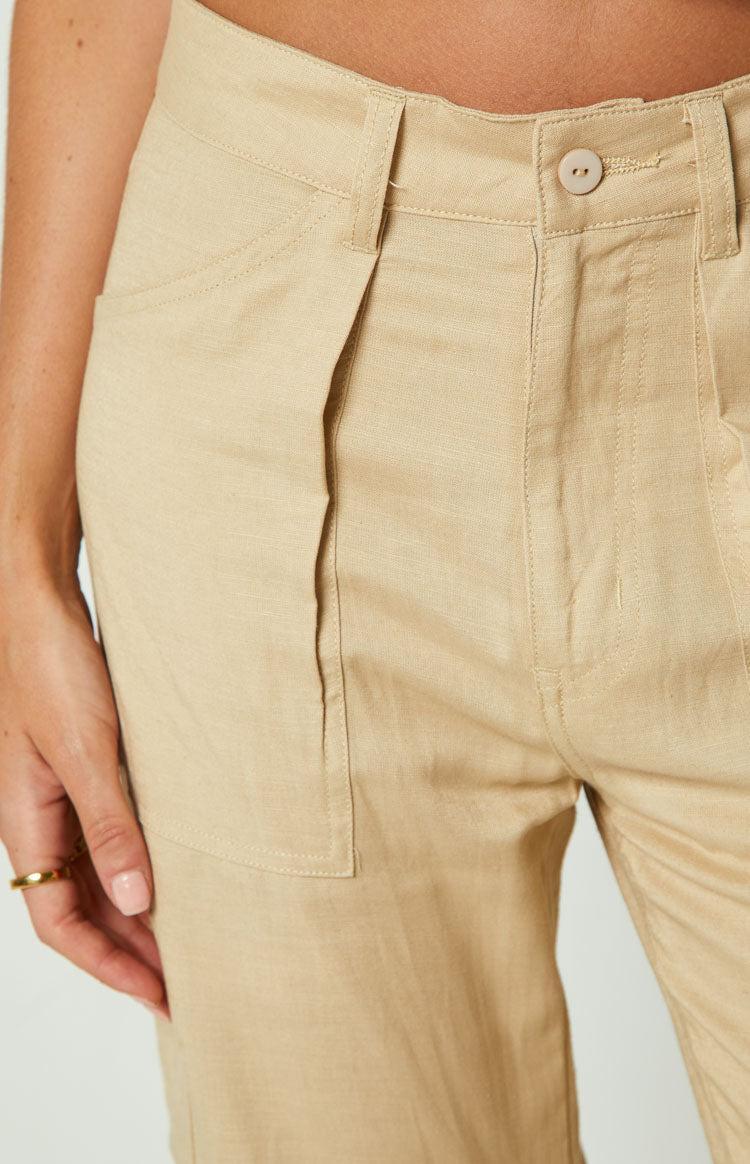 Lioness Miami Vice Wheat Linen Pant Product Image