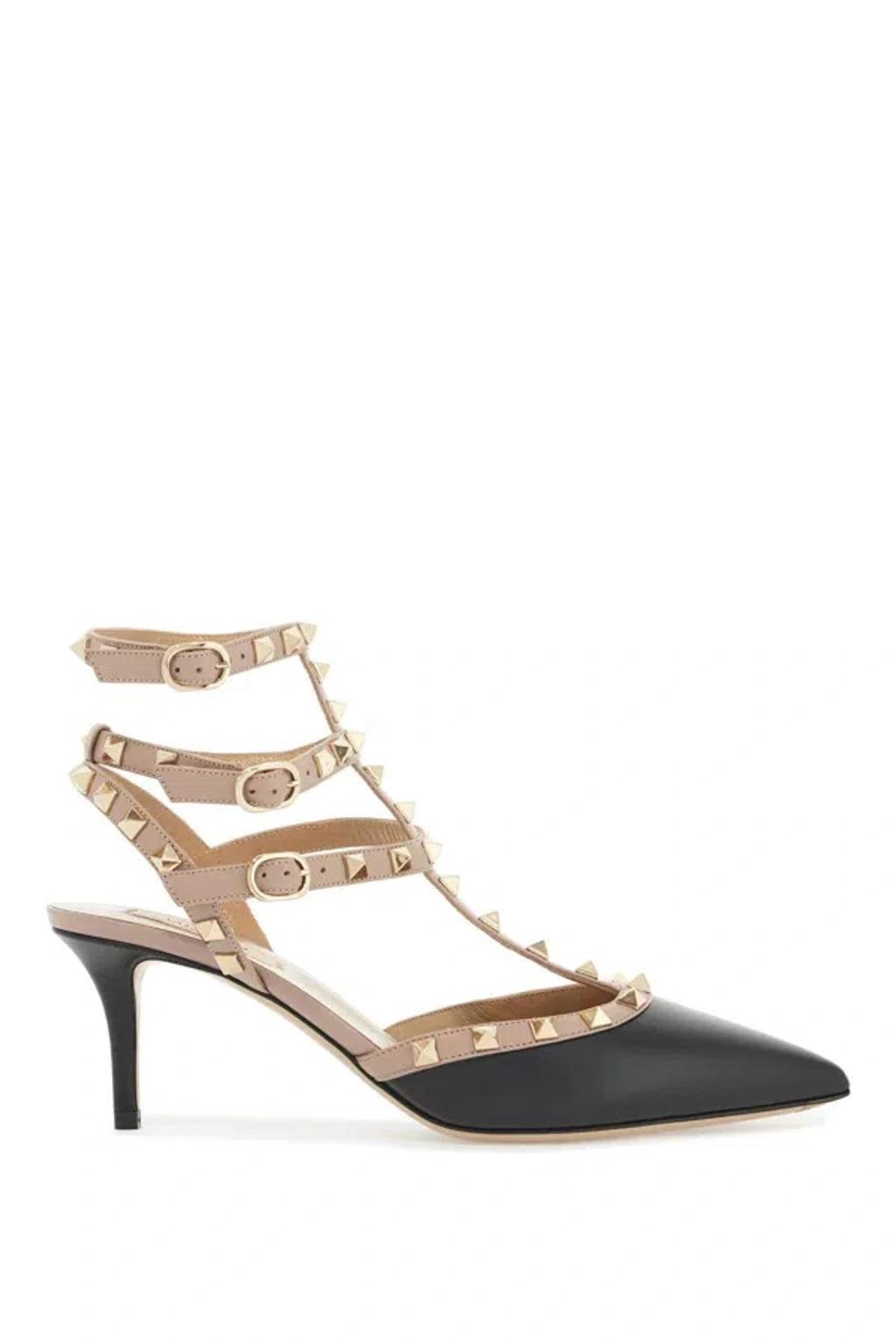 VALENTINO GARAVANI Rockstud Slingback Pumps In Neutro Product Image