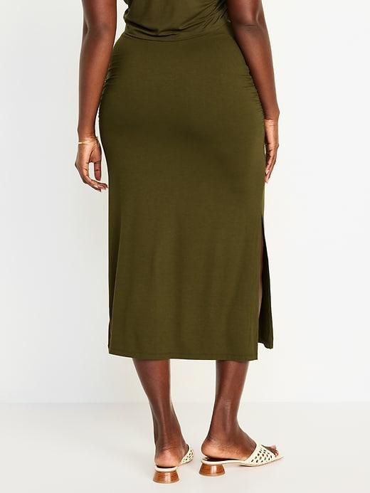 Ruched Maxi Skirt Product Image