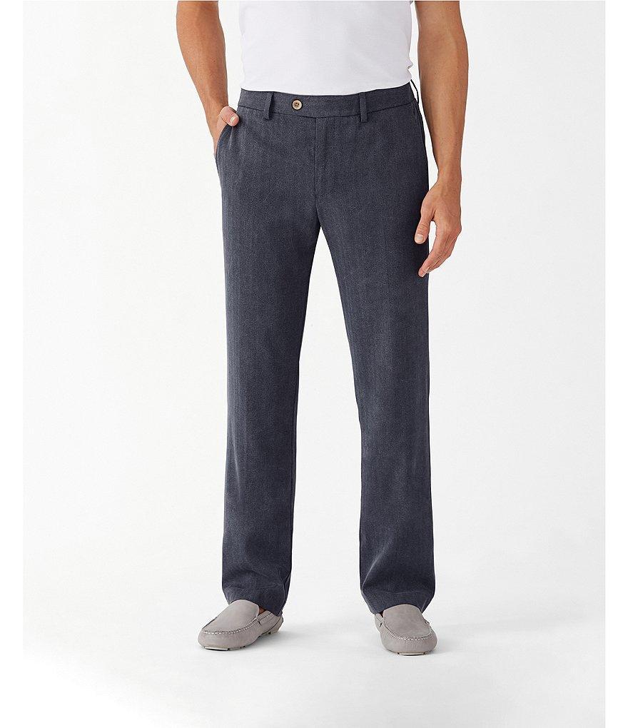 Tommy Bahama Havana Herringbone Flat-Front Pants Product Image