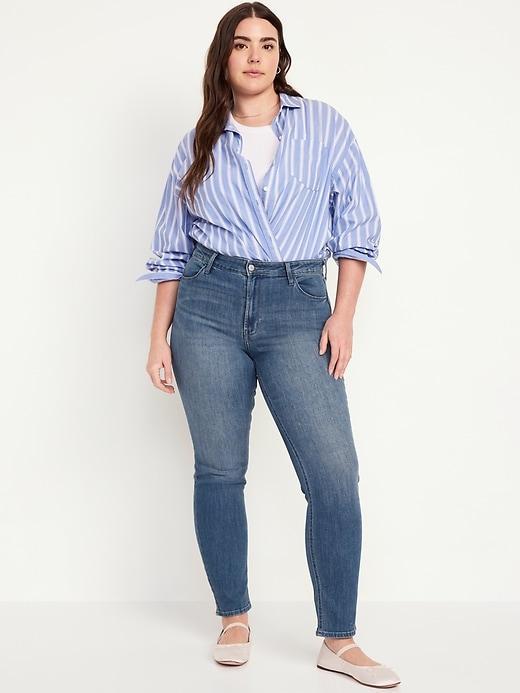 High-Waisted Wow Straight Jeans for Women Product Image