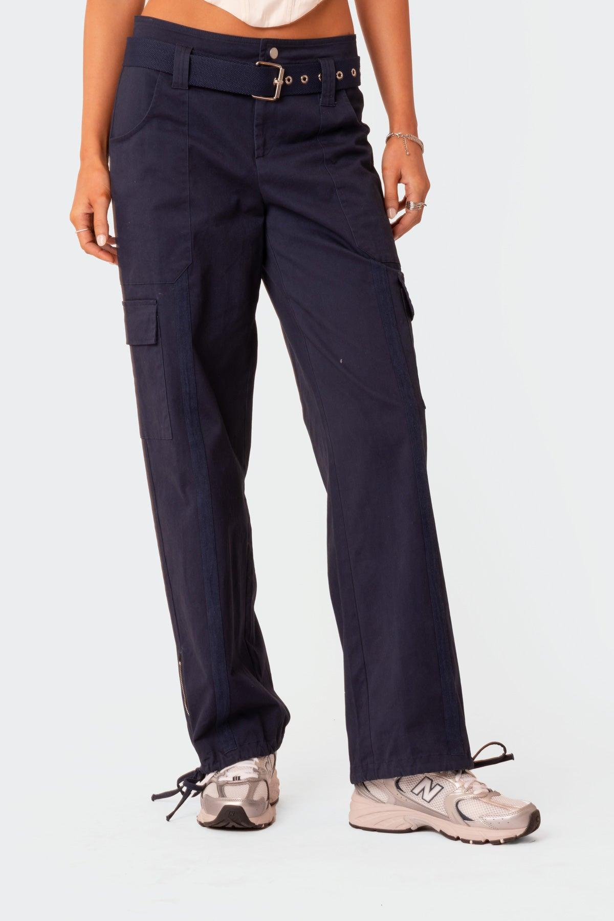 Manuel Low Rise Belted Cargo Pants Product Image