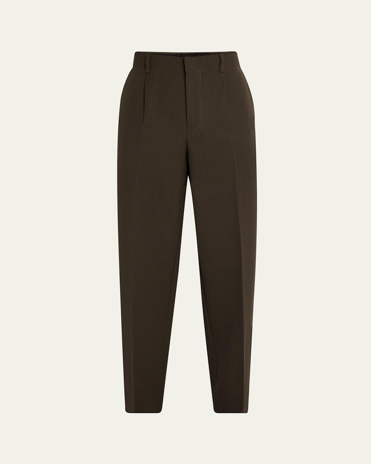 Mens Wool Single-Pleated Pants Product Image