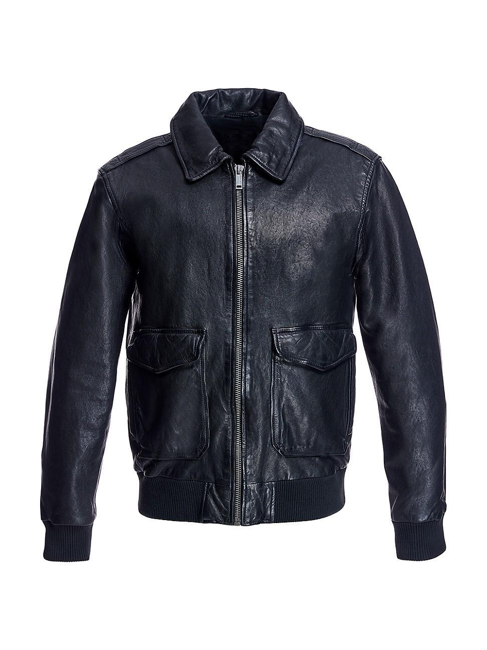 JM5014 Mens Leather Pilot Jacket Product Image