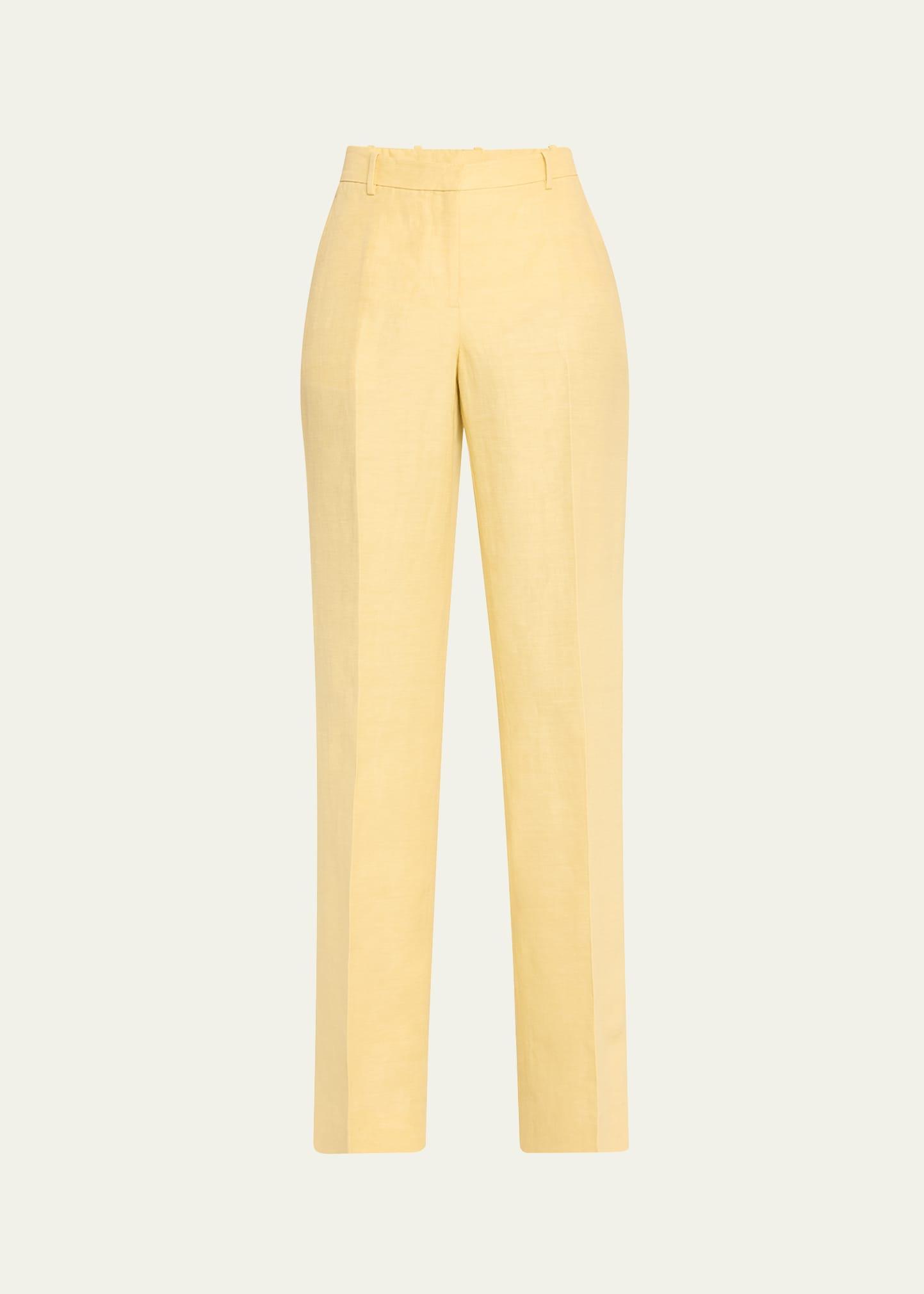 Lafayette 148 New York Gates Floral Linen Blend Pants Product Image