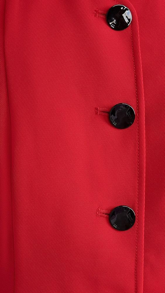 GANNI Red Twill Suiting Mini Dress | Shopbop Product Image