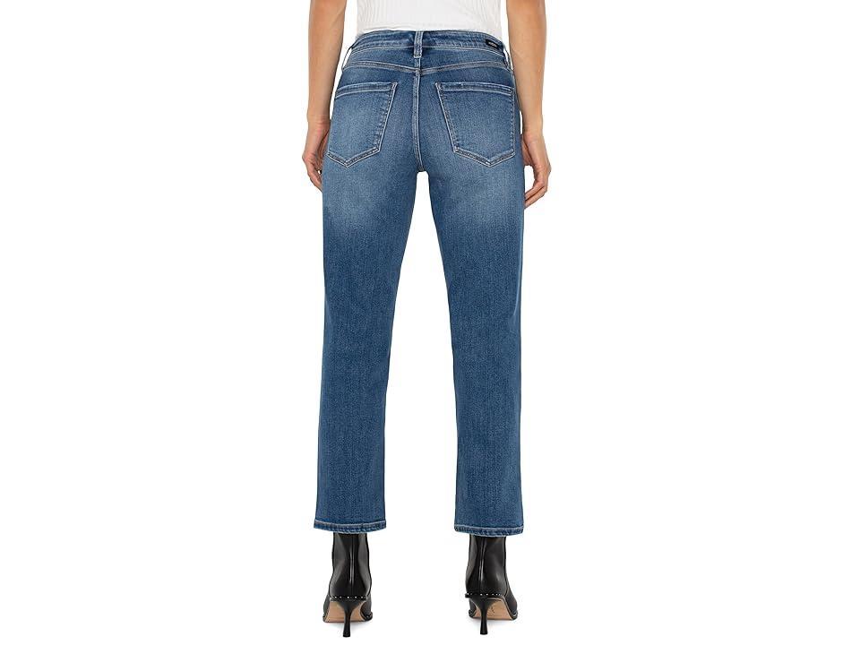 Liverpool Los Angeles Kennedy Mid-Rise Crop Straight Vintage Denim (Mcallaster) Women's Jeans Product Image