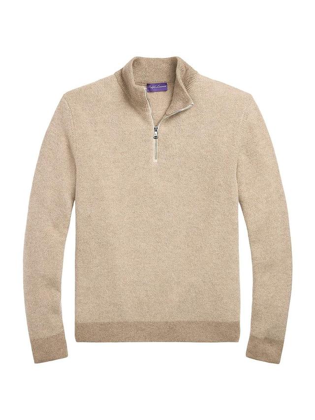 Mens Cashmere Half-Zip Sweater Product Image