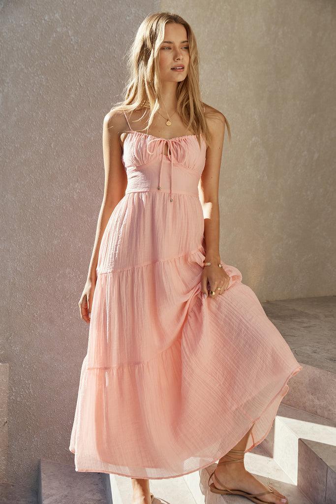 Vacay Breeze Maxi Dress Pink product image