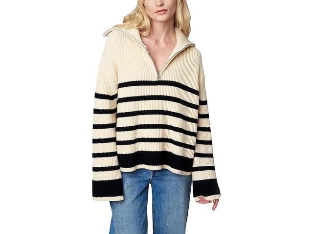 Blank NYC Knit Stripe Sweater (Peak Hour) Women's Clothing Product Image