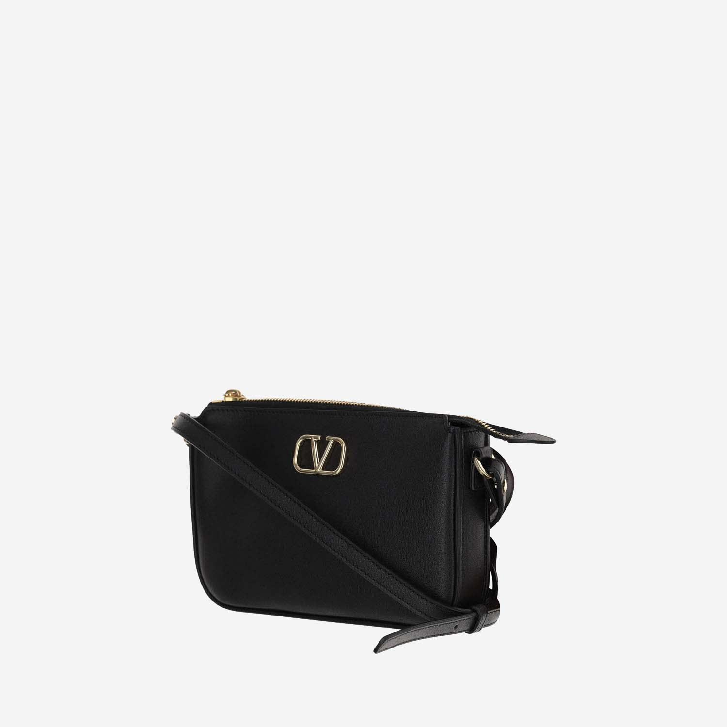 VALENTINO GARAVANI V-logo Signature Mini Shoulder Bag In Black Product Image