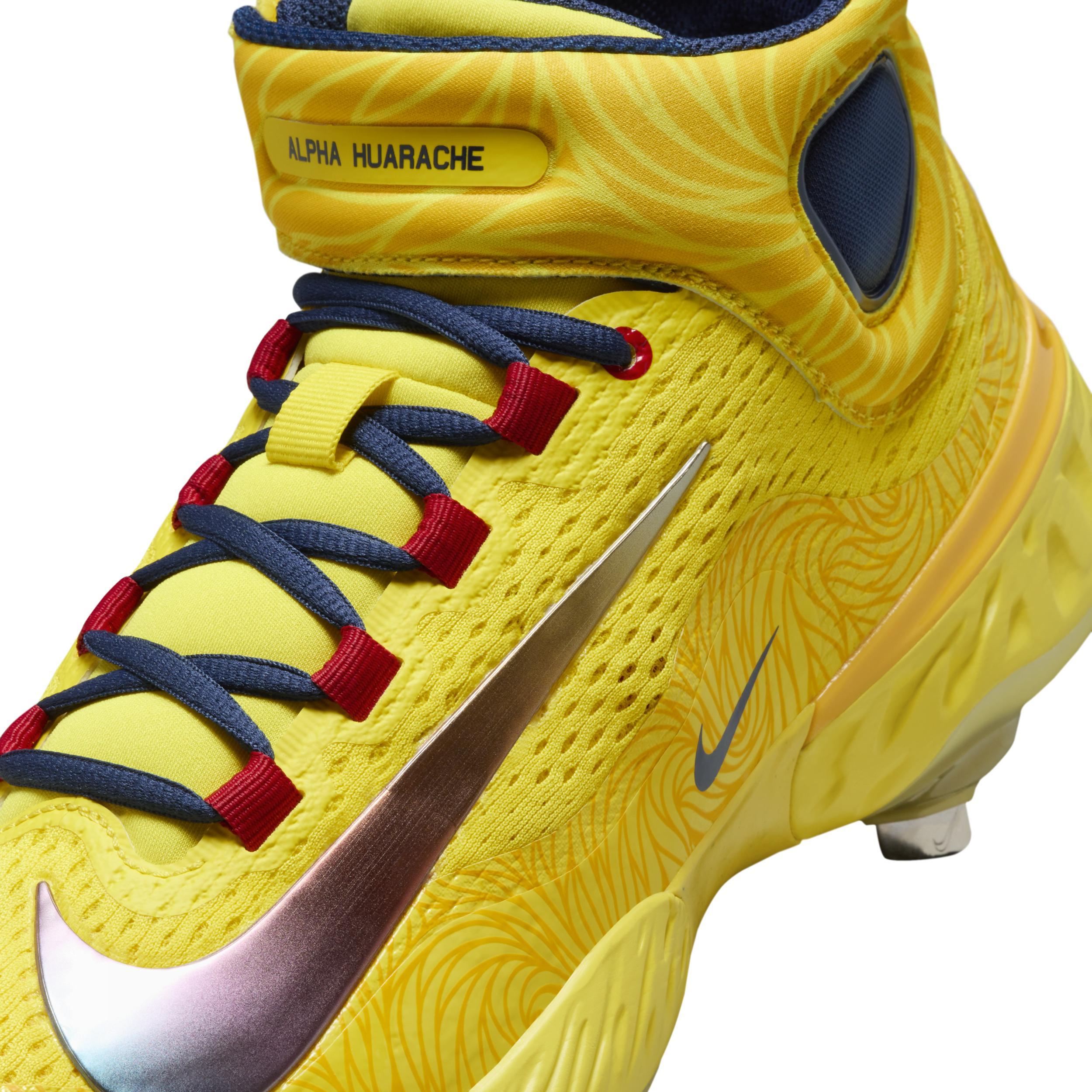 Nike Men's Alpha Huarache Elite 4 Mid "Ronald AcuÃ±a Jr." Baseball Cleats Product Image