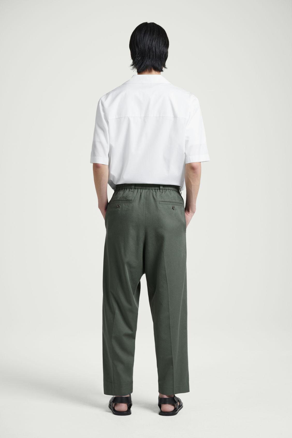 TAPERED ELASTICATED TROUSERS Product Image