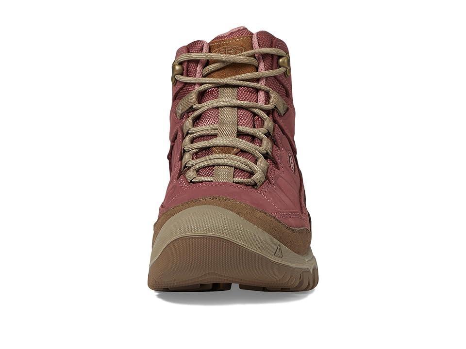 KEEN Targhee 4 Mid Height Durable Comfortable Waterproof (Rose /Plaza Taupe) Women's Climbing Shoes Product Image