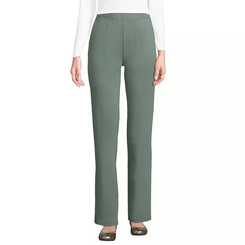 Womens Lands End Sport Knit High Waist Pants Product Image