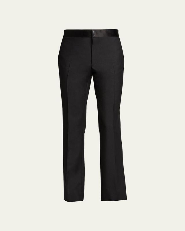 Givenchy Men's Classic-Fit Tuxedo Trousers - Size: 52 EU (36R US) - BLACK Product Image