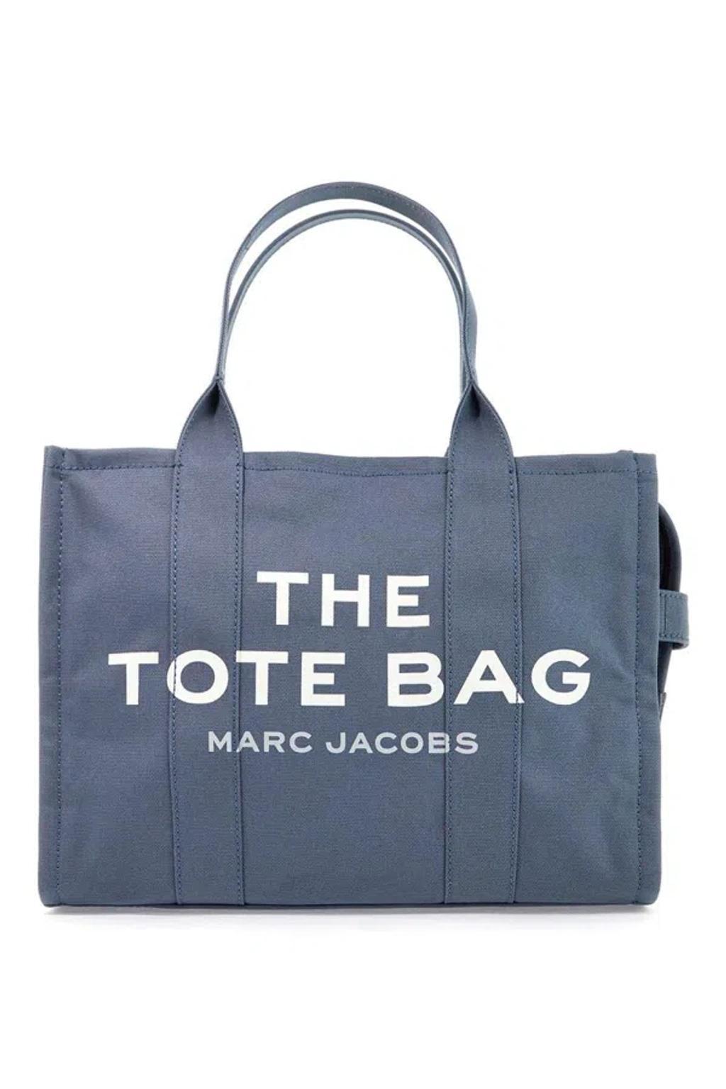 The Large Canvas Tote Bag - B In Blue Product Image