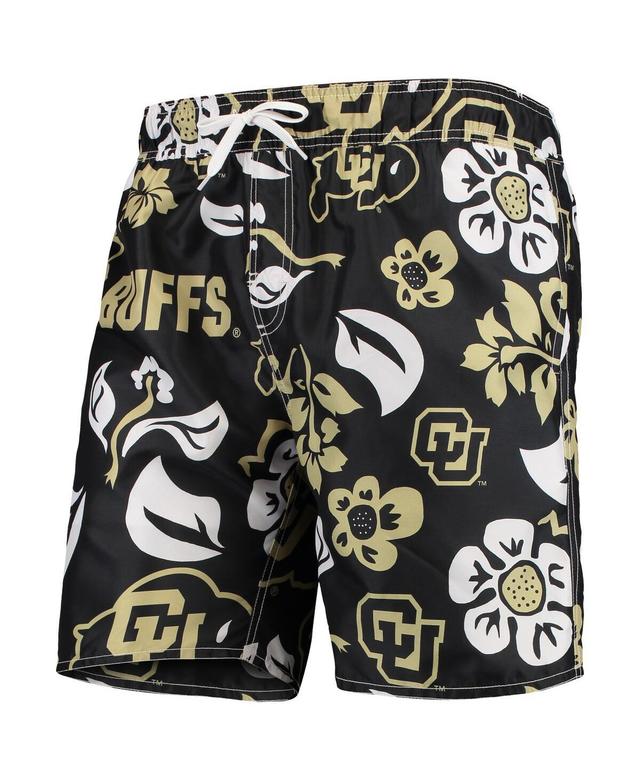 Mens Wes & Willy Colorado Buffaloes Floral Volley Swim Trunks Product Image