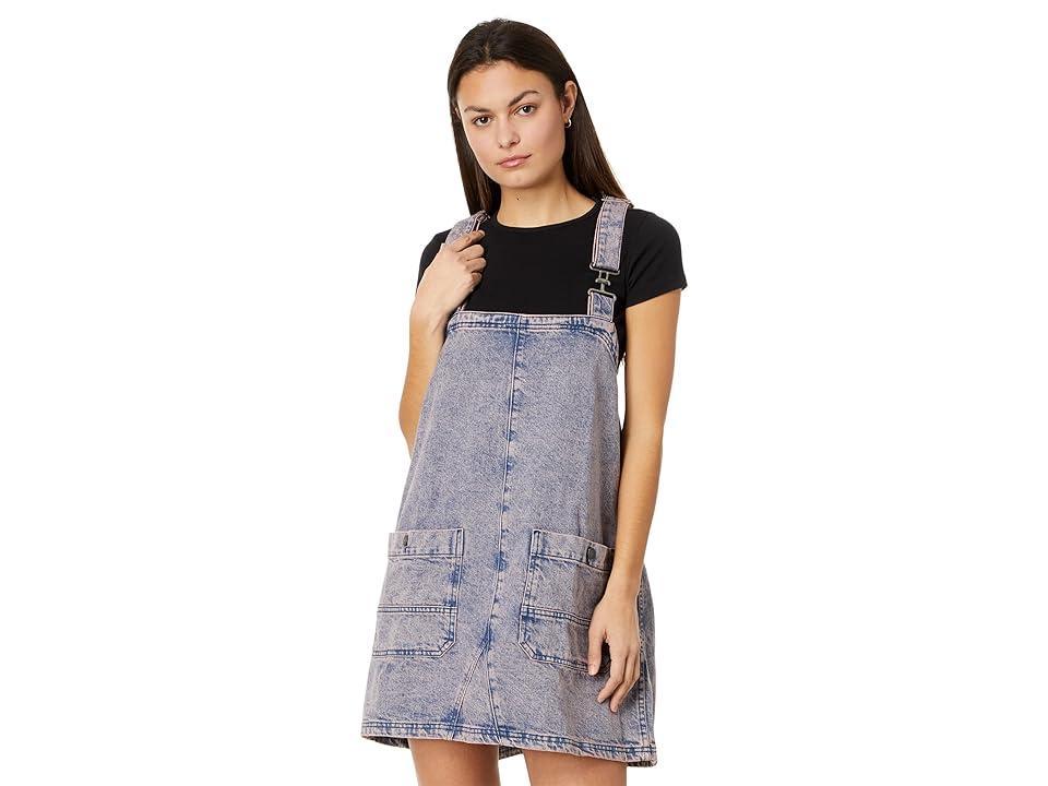 Free People Overall Square Neck Sleeveless Front Pocket Mini Dress Product Image