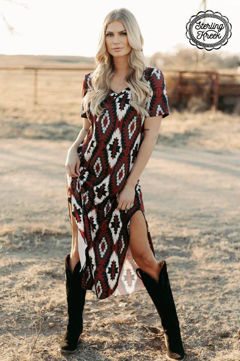 PLUS  Western Rebel Maxi Dress Product Image