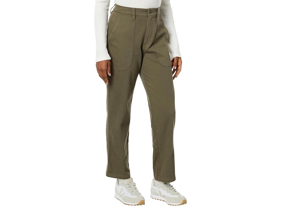 L.L.Bean Signature Washed Cotton Barrel Pants (Dusty ) Women's Clothing Product Image