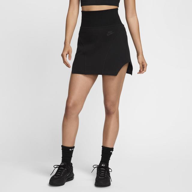 Women's Nike Sportswear Tech Fleece High-Waisted Mini Skirt Product Image